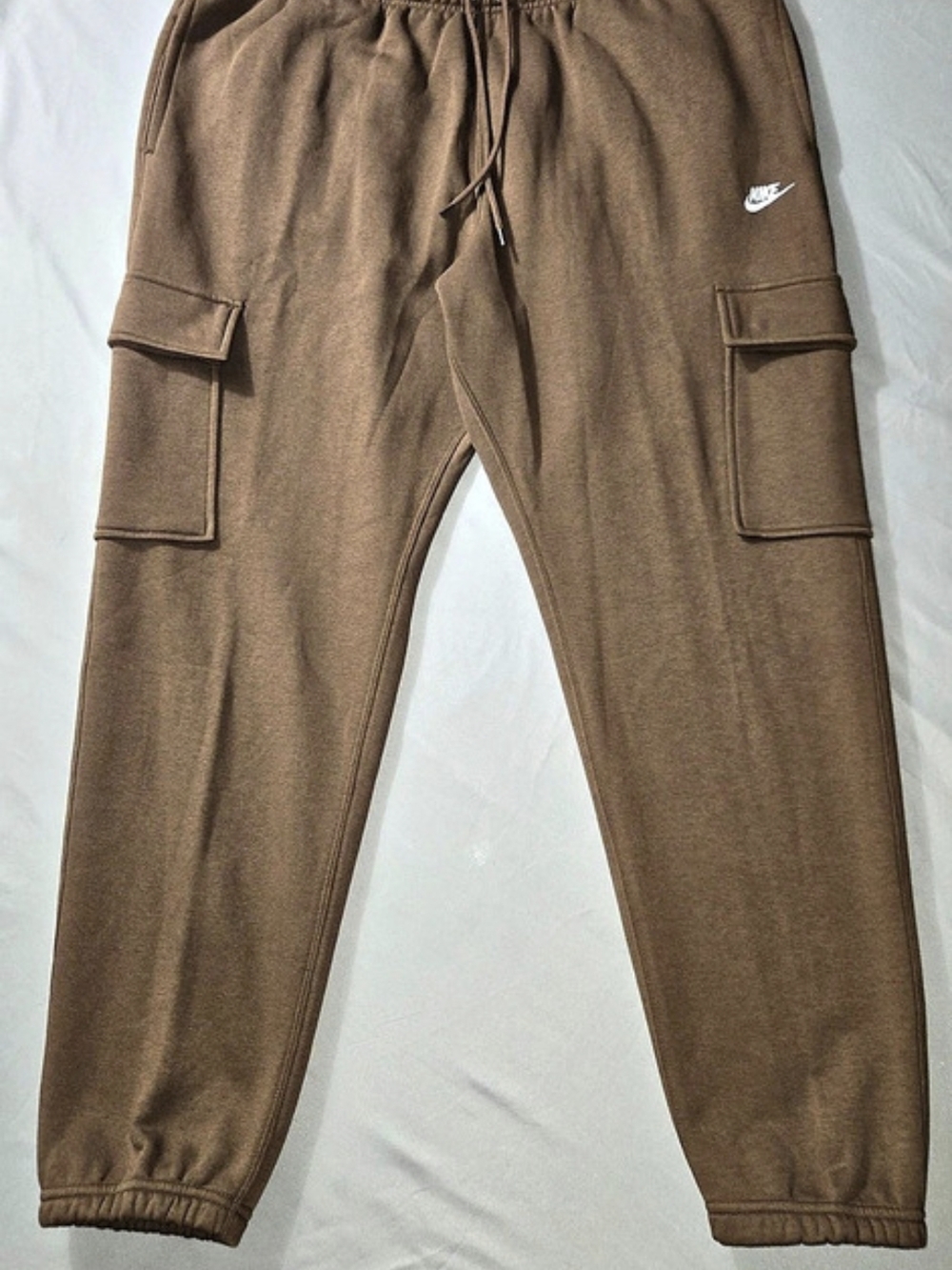 Men's Nike Sportswear Club Fleece Cargo Sweatpants Brown - Size XXL